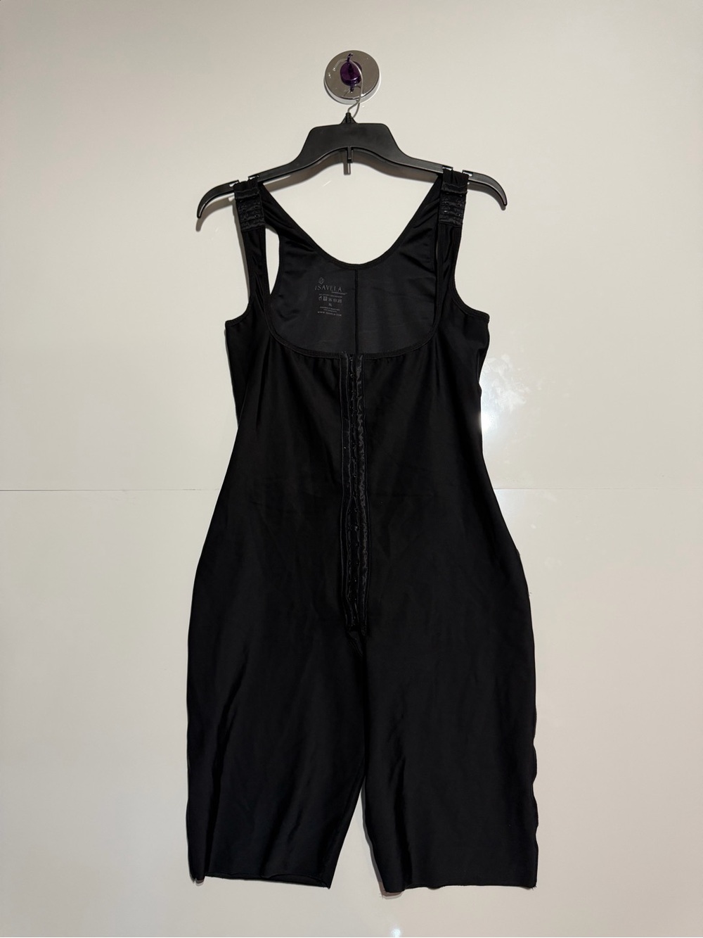 Isavela Black Shaping Bodysuit with Subtle Logo